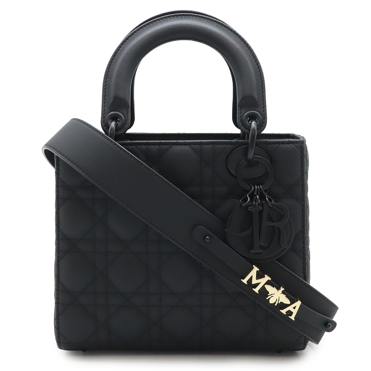Christian Dior クリスチャン ディオール レディディオール My ABCDior カナージュ ハンドバッグ 2WAY ショルダーバッグ カーフスキン ブ